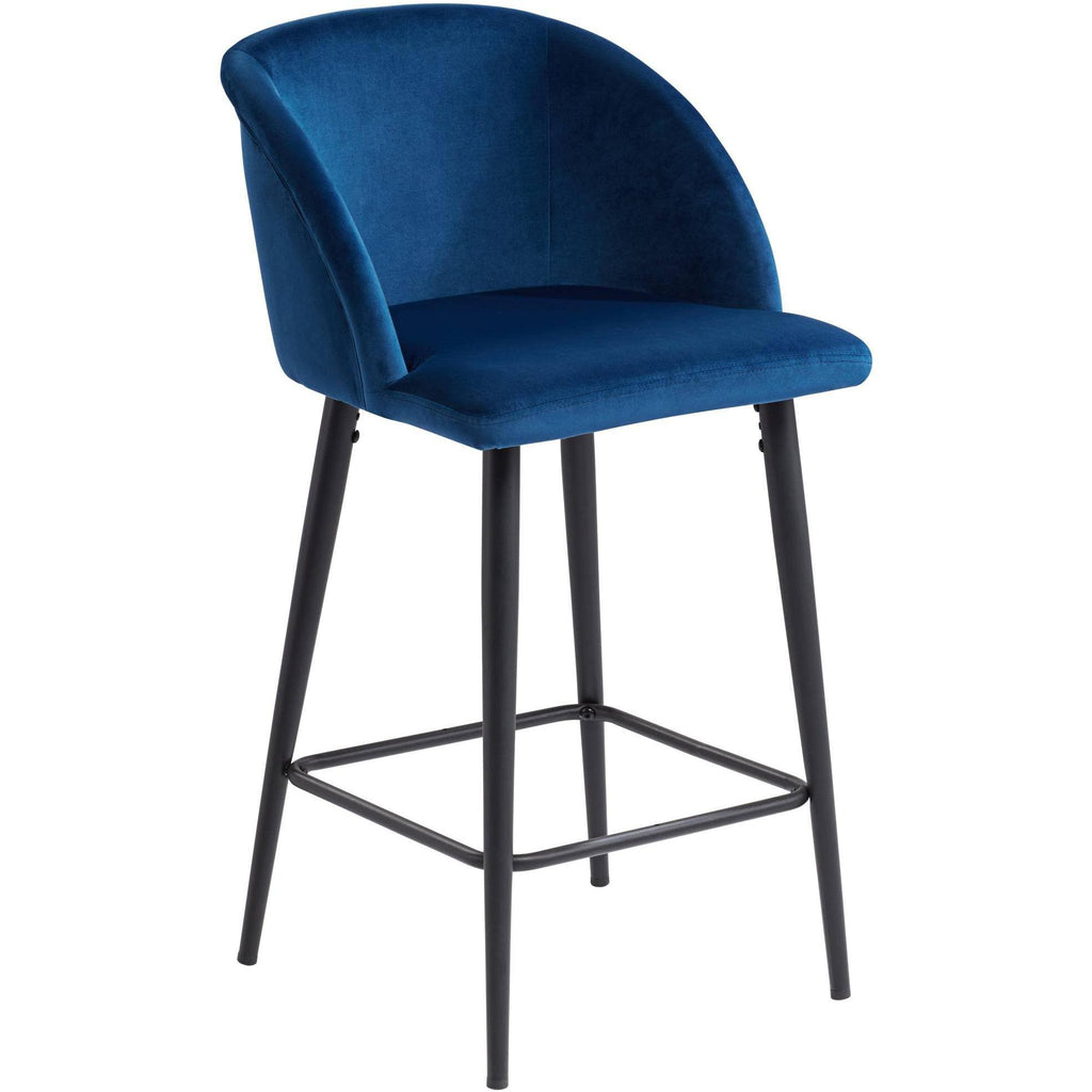 Blue Velvet Barstool D9524