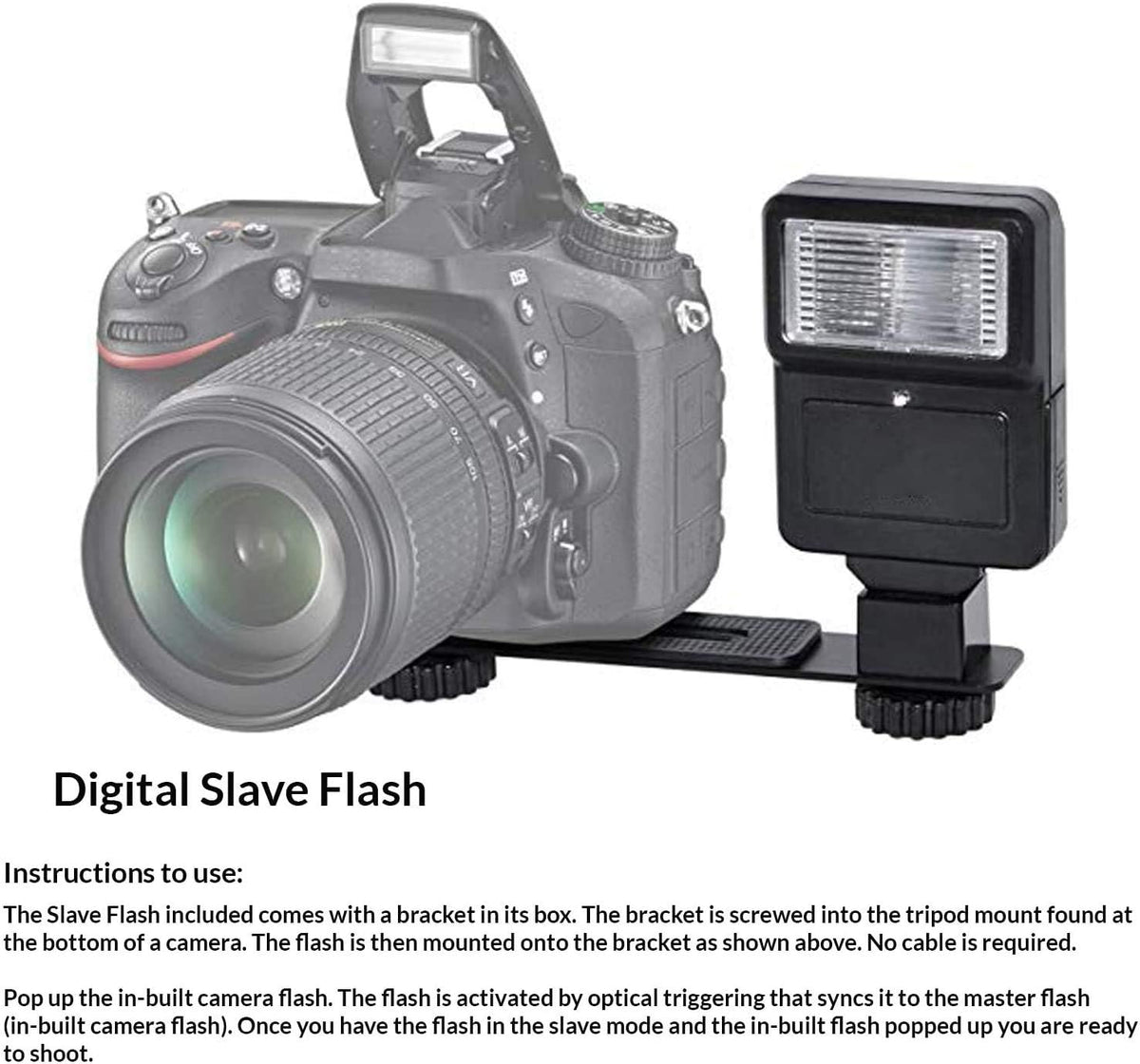 Black DSLR Camera with 18-55mm Lens 64GB Card Extra Battery U756