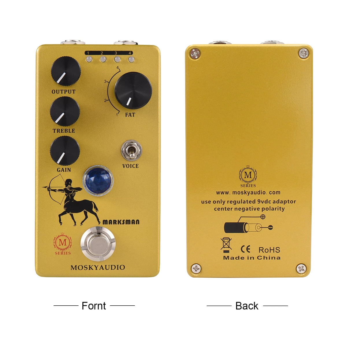 Guitar Pedal with 4 Clipping Modes W2847