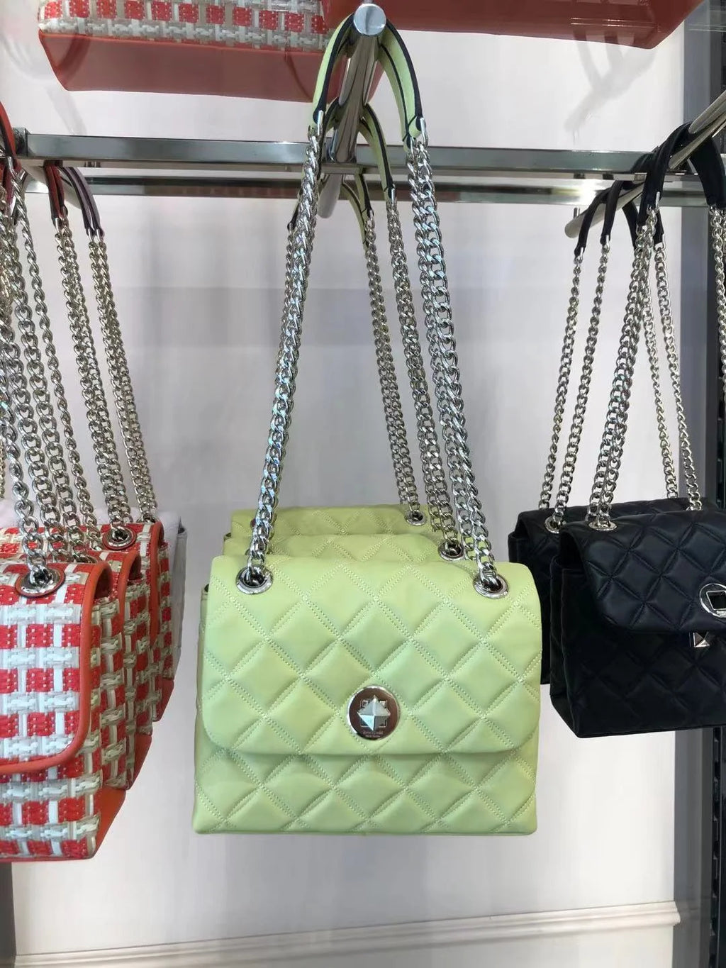 Quilted Convertible Crossbody Bag E459926