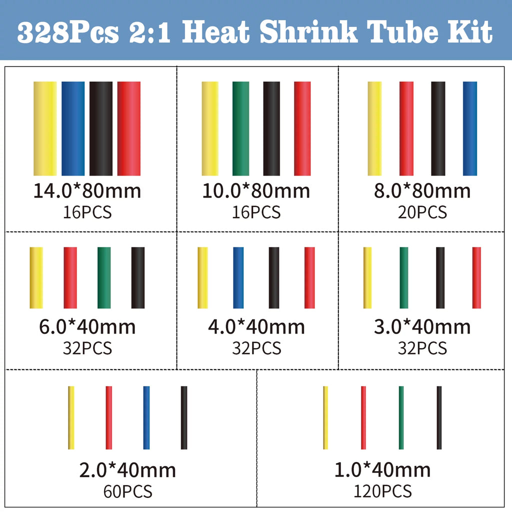 678Pcs Electrical Connector Kit Crimp Terminal Heat Shrink Tube Wire Connectors T575