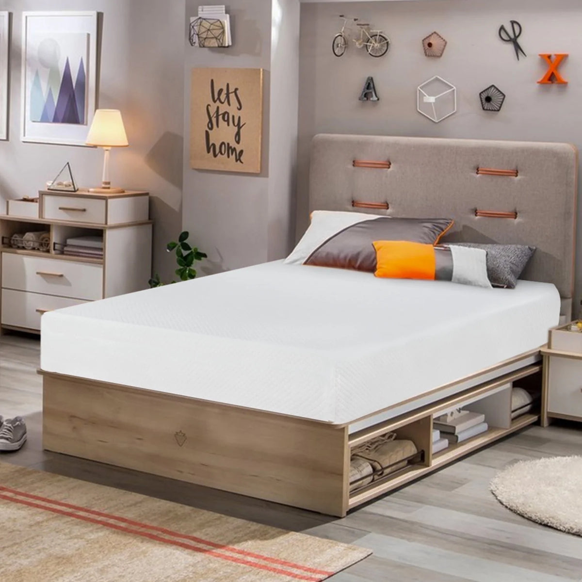 8 inch Twin Size Memory Foam Gel Mattress N333797