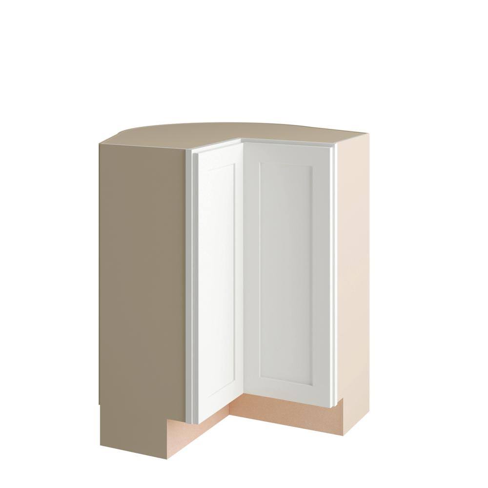 Polar White Lazy Susan Corner Base Kitchen Cabinet U2199