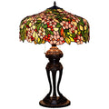 Peach Stained Glass 3-Light Table Lamp S640