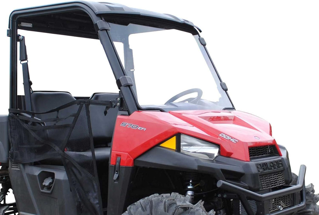 Full Windshield for Polaris Ranger Midsize 570 / Crew, 1/4" Thick Clear Scratch Resistant Polycarbonate U956
