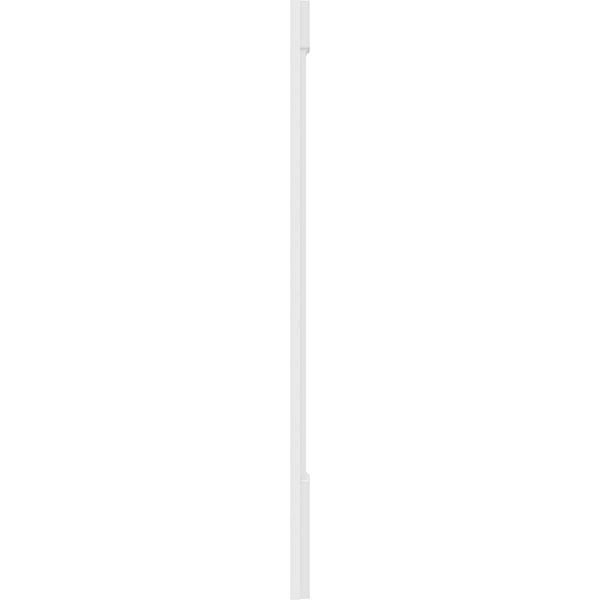 8x22W x 60x22H x 2x22P Two Equal Flat Panel PVC Pilaster with Standard Capital and Base (Pair) N70514