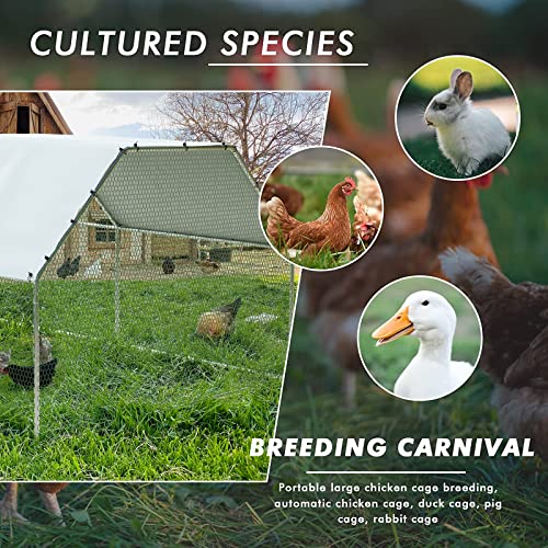 Metal Chicken Coop with Waterproof Cover O865