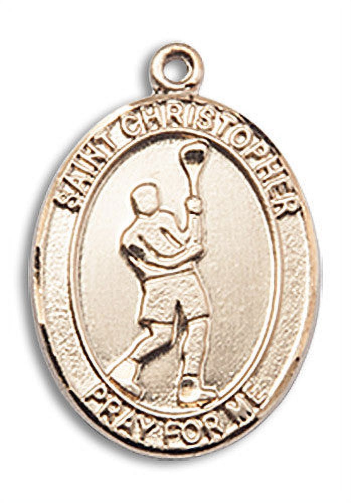 14kt Gold Filled St. Christopher Medal Pendant Necklace A41837