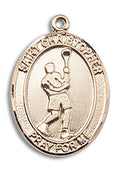 14kt Gold Filled St. Christopher Medal Pendant Necklace A41837
