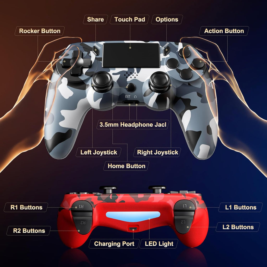 2 Pack Wireless Controller for PS4 A1599