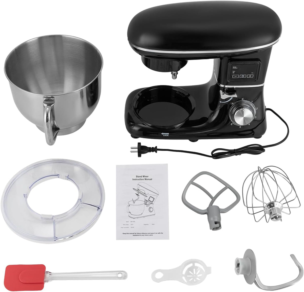 6.5QT 1350W 6 Speed Tilt-Head Electric Kitchen Mixer I3757