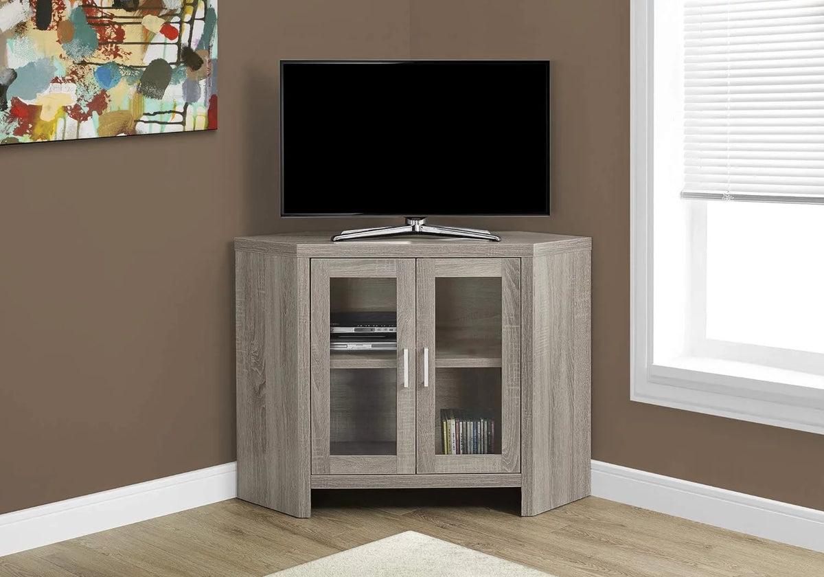 Corner TV Stand with Glass Doors, 42" F351703
