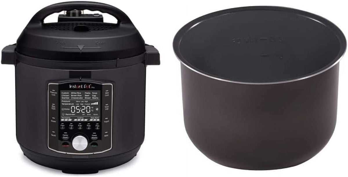10-in-1 Slow Cooker, Rice/Grain Cooker, 8 Quart Ceramic Non Stick Inner Cooking Pot T3905
