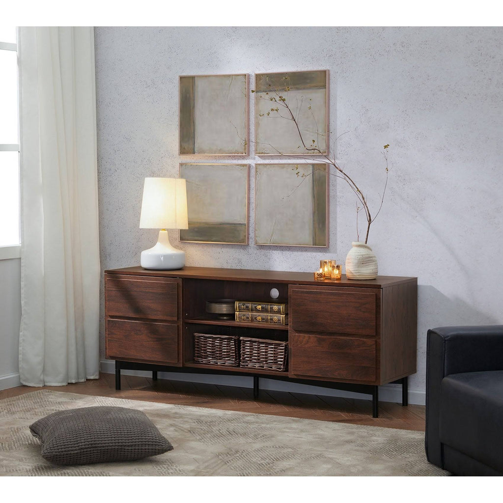 Walnut Media TV Stand O232436