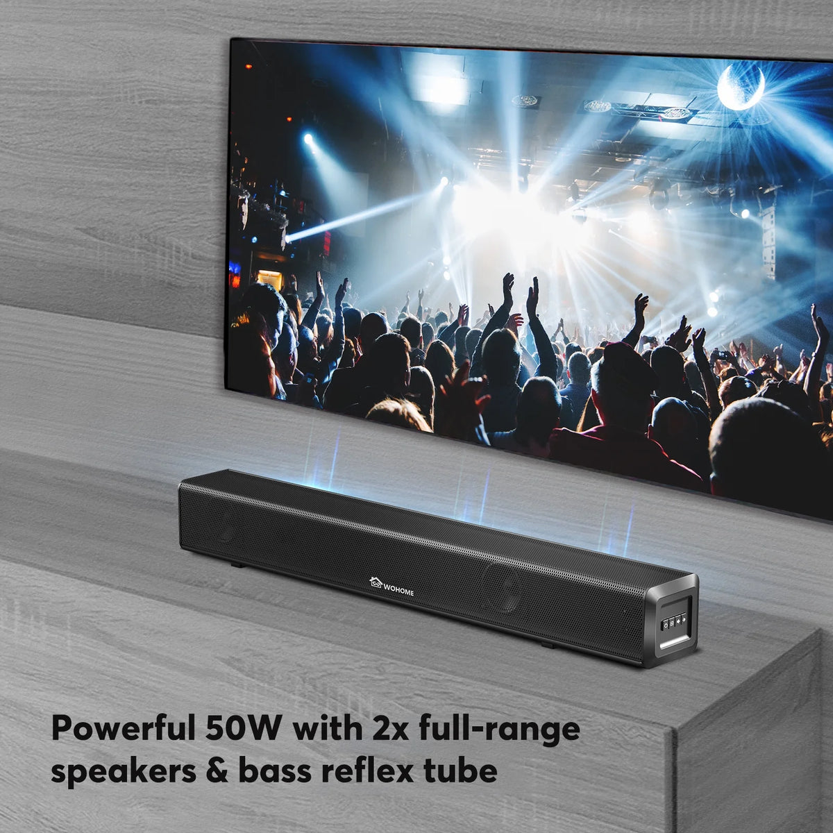 16-Inch 50W Soundbar with Bluetooth 5.0 and Subwoofer T236592