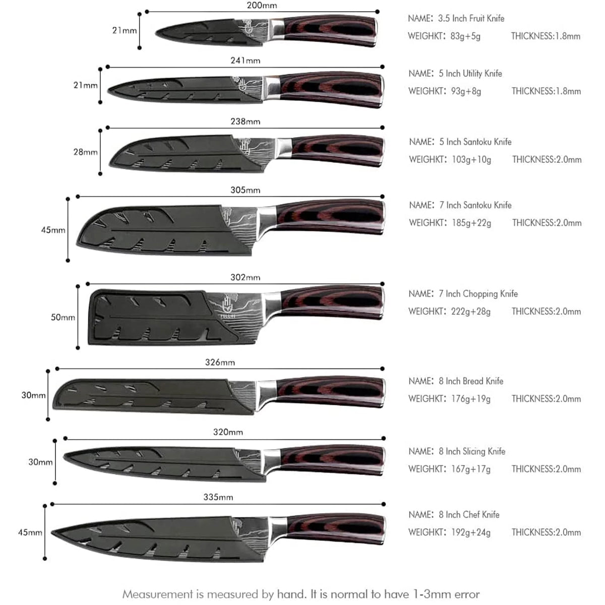 14 Pc German Stainless Steel Kitchen Knife Set S993042
