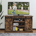 Espresso Sliding Barn Door TV Stand Z55480