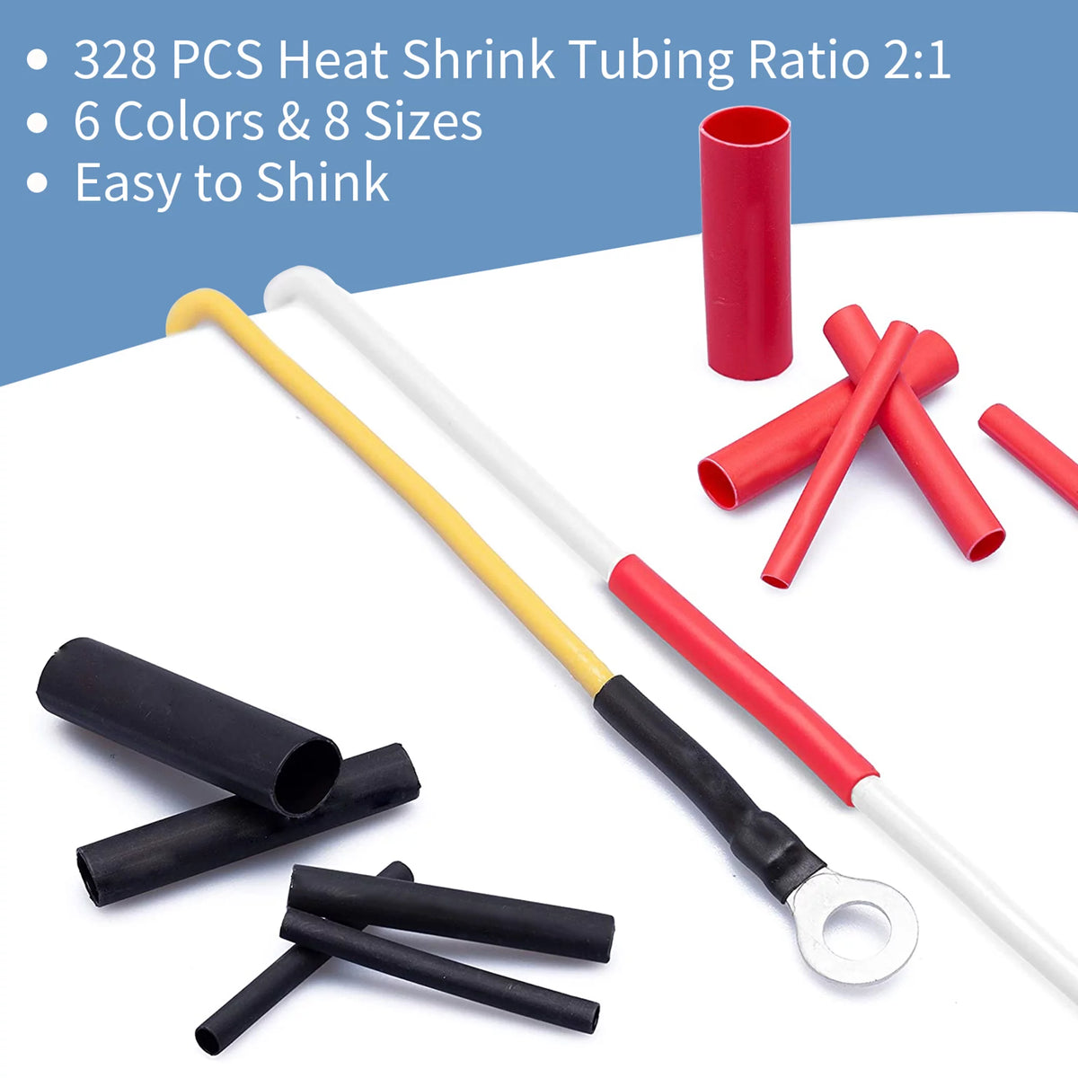 678Pcs Electrical Connector Kit Crimp Terminal Heat Shrink Tube Wire Connectors T575