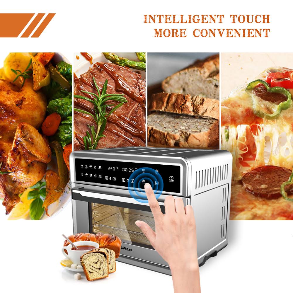1800 W Stainless Steel 26.4 qt Electric Air Fryer Oven W142