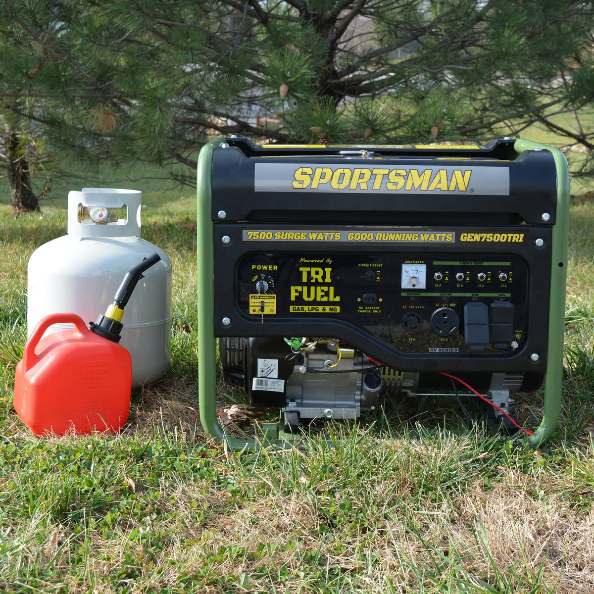 7500 Watts Portable Tri-Fuel Generator J1444