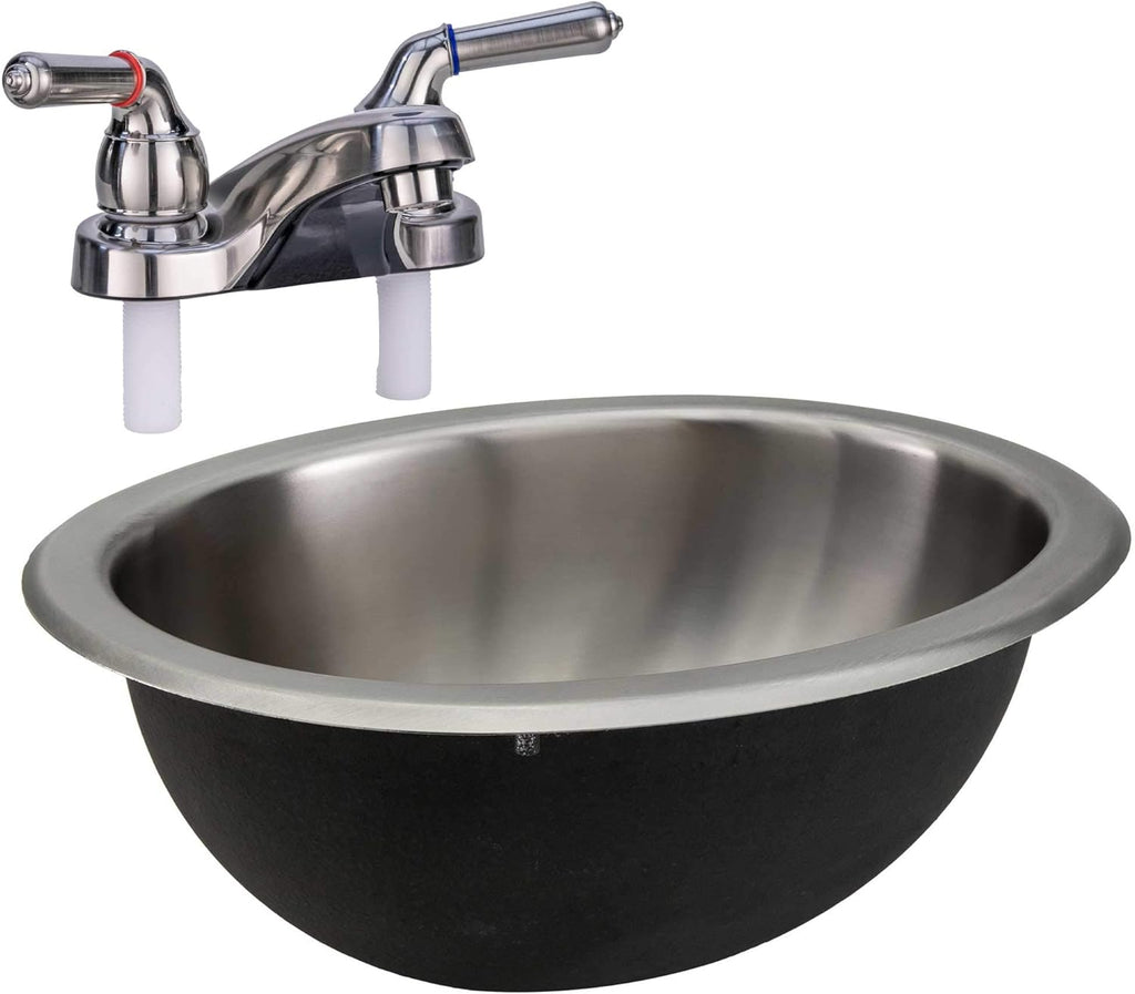 Stainless Steel Oval RV Kitchen Sink S330858