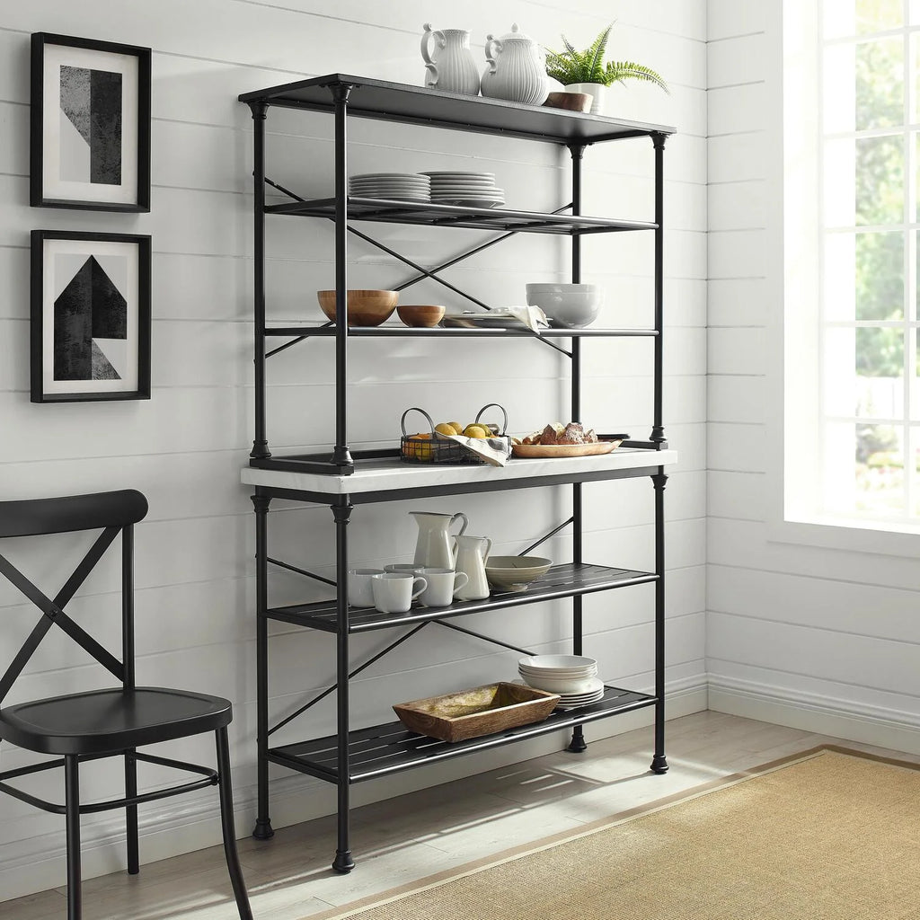 Matte Black Baker's Rack A115