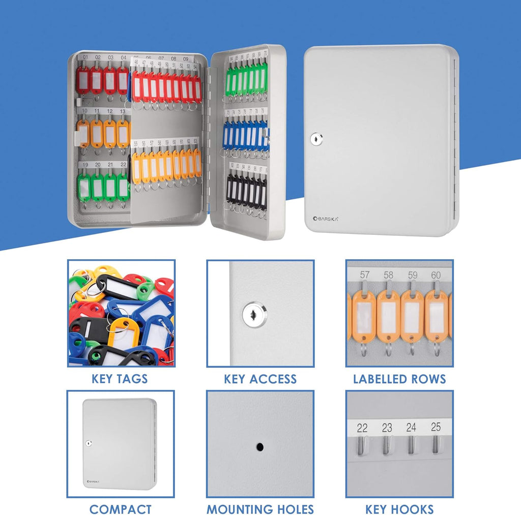 Key Lock 90 Position Key Cabinet Grey Z2424