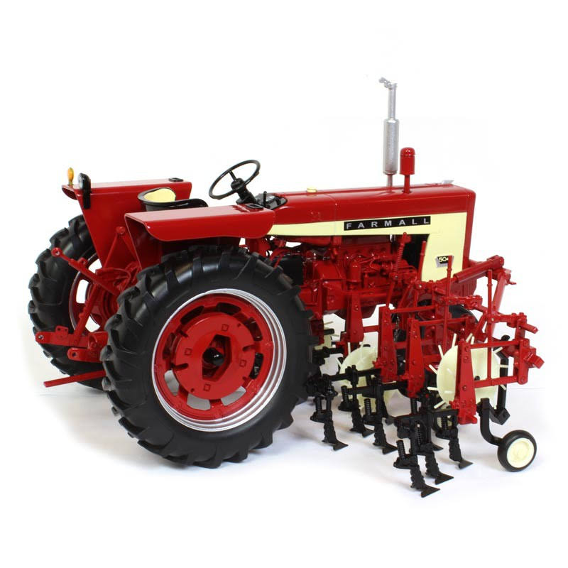 1/16 Scale International Harvester Farmall 504 Narrow Front Tractor with Four Row Cultivator W61843