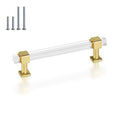 30 Pack 5 Inch Hole Center Gold Acrylic Cabinet Pulls C383105