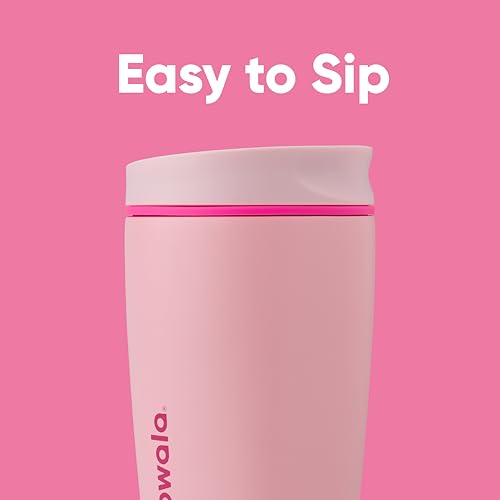 Pink 12 oz Insulated Stainless Steel Coffee Tumbler J82893