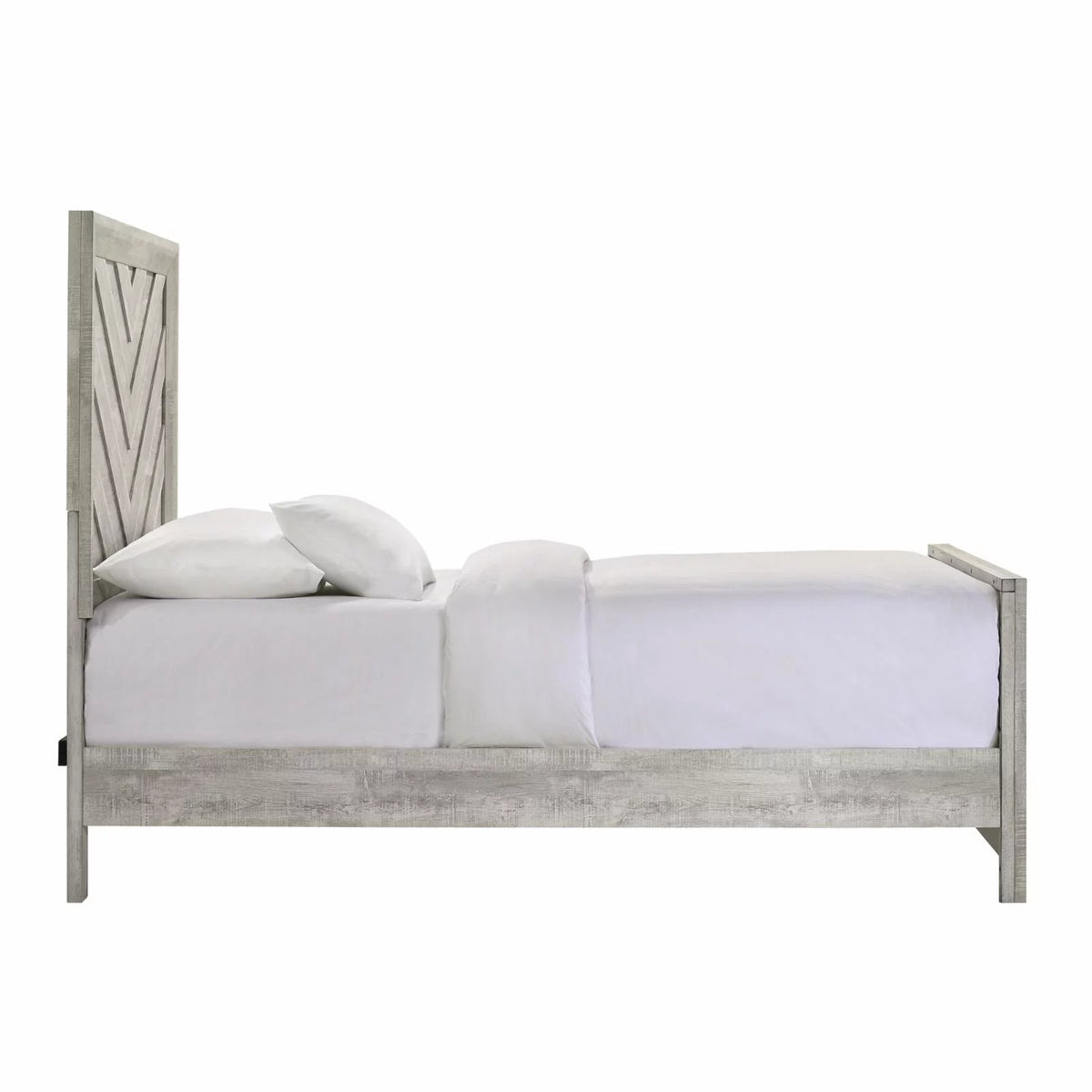 White Full Panel Bed K12311