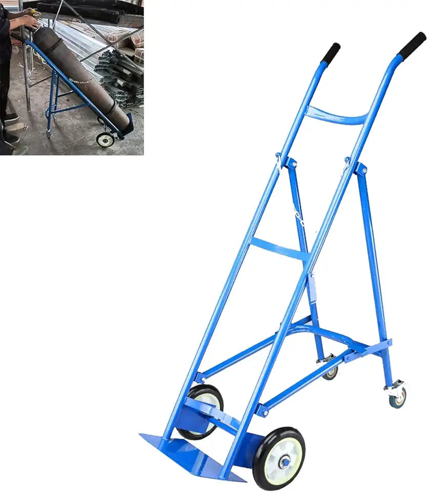 Steel Foldable Oxygen Tank Cart with Wheels H821