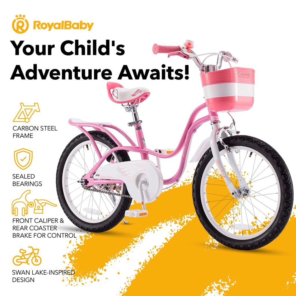 Pink 12 Carbon Steel Kids Bike P3016