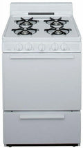 24" Free Standing Gas Range White S525