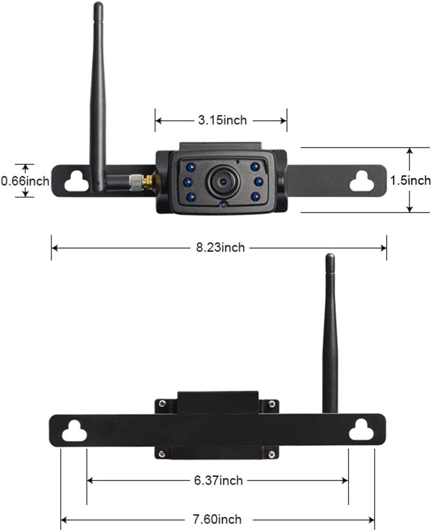Wireless 720P License Plate Rear View Camera U431576