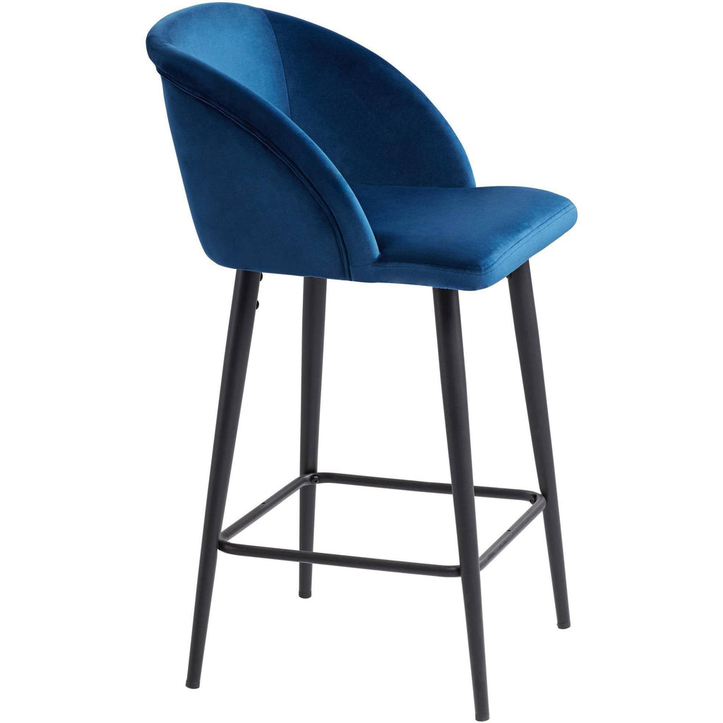 Blue Velvet Barstool D9524