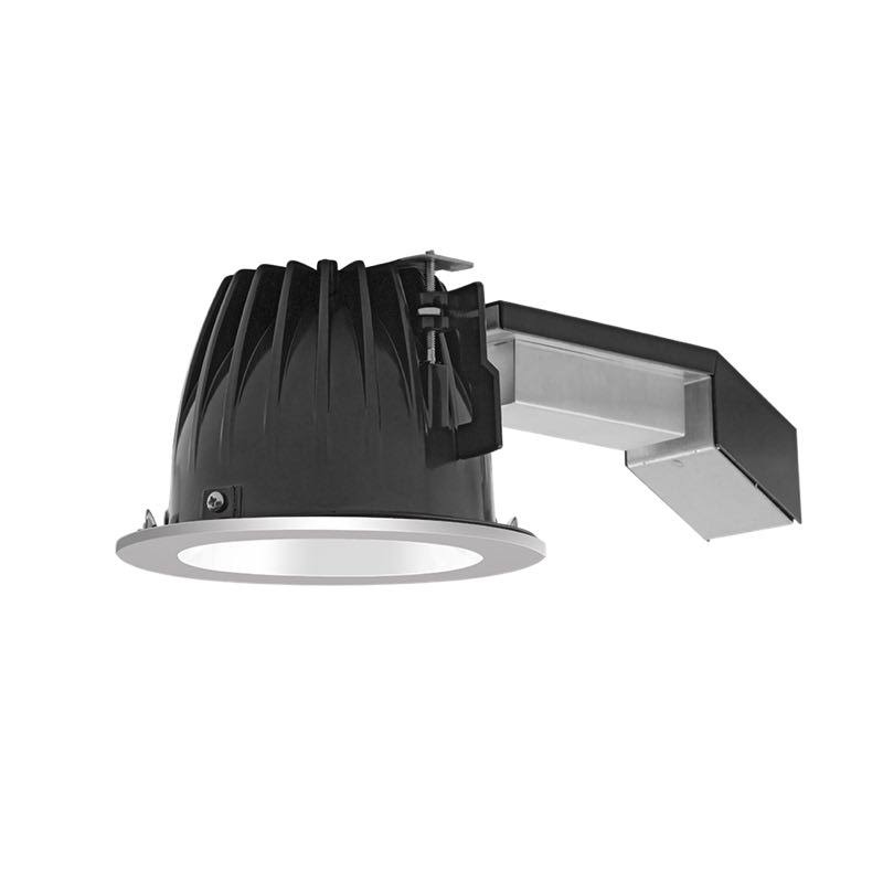 6 inch Round 20W Dimmable 3500K White Cone Silver Ring T75355