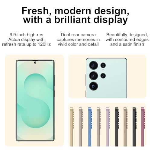 Unlocked Android 5G Cell Phone 8+256GB 6.9" LCD 108MP Camera 6800 mAh L1146