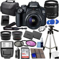 Black DSLR Camera with 18-55mm Lens 64GB Card Extra Battery U756