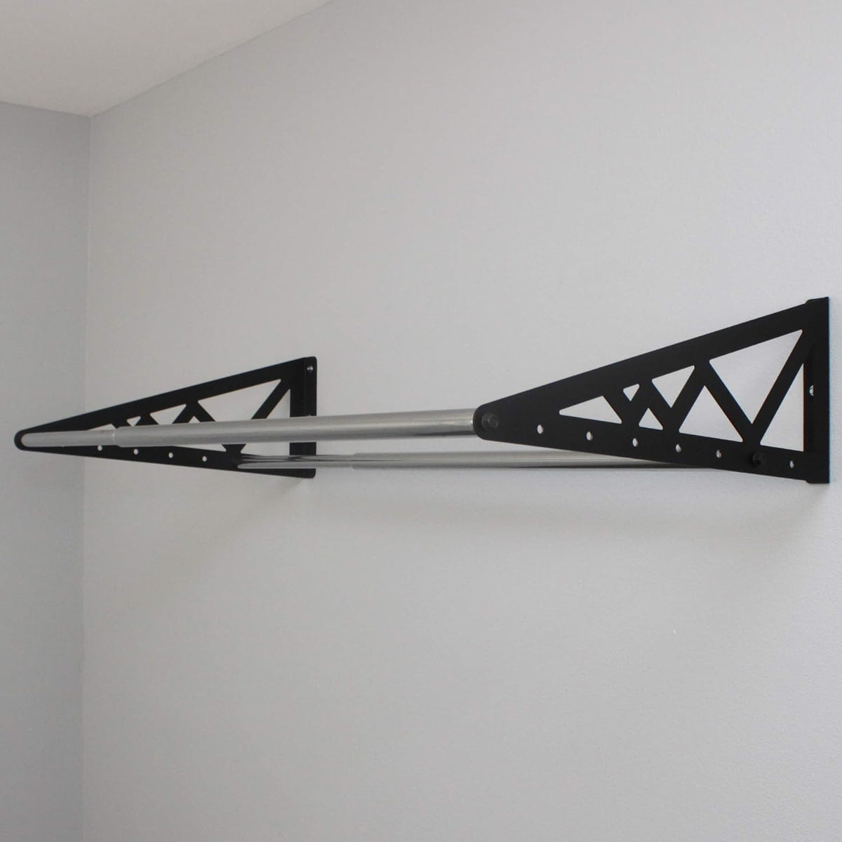 Adjustable Wall Mounted Tire Rack, Heavy Duty Steel, Black X7154