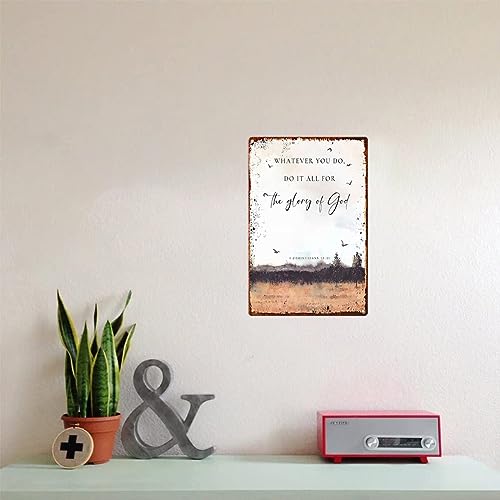 Bible Verse Wall Art Metal Sign G67131