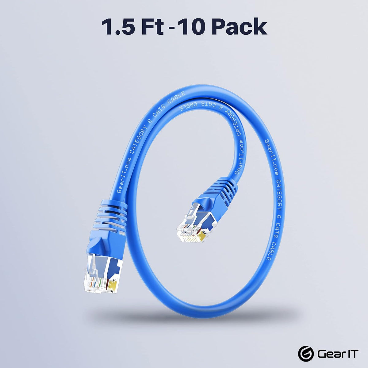 Cat 6 Ethernet Cable 100 ft (5-Pack) Blue P2534