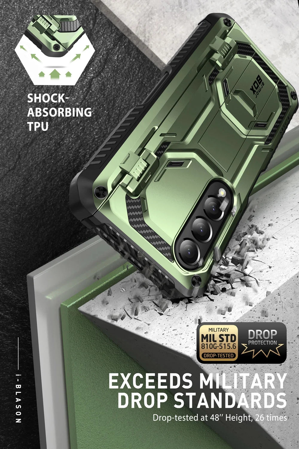 Dark Green Protective Cell Phone Case O5479