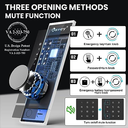 Fireproof Safe with LCD Touch Screen and Dual Alarm System Y1081