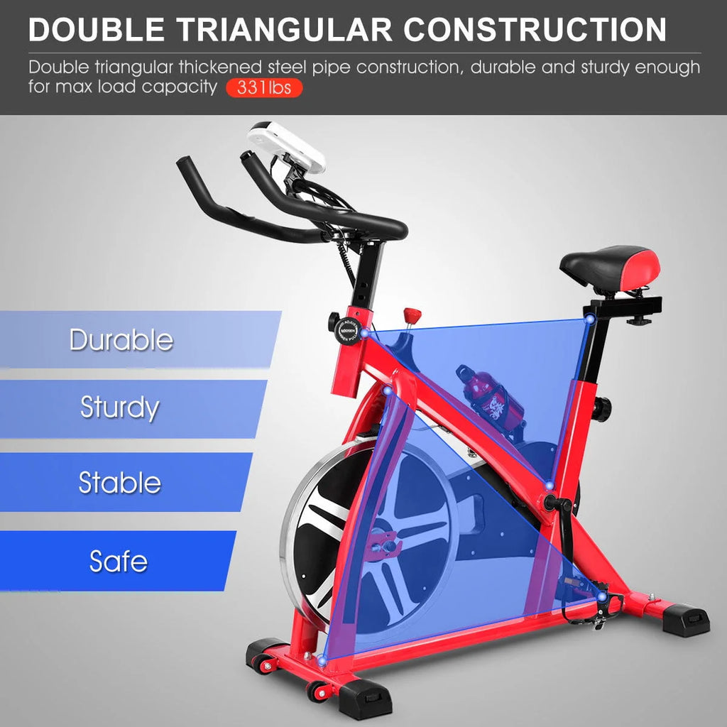 Adjustable Exercise Bike with 18lb Flywheel R19461