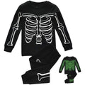 Halloween Glowing Skeleton Boys Pajamas Set 10T N32944