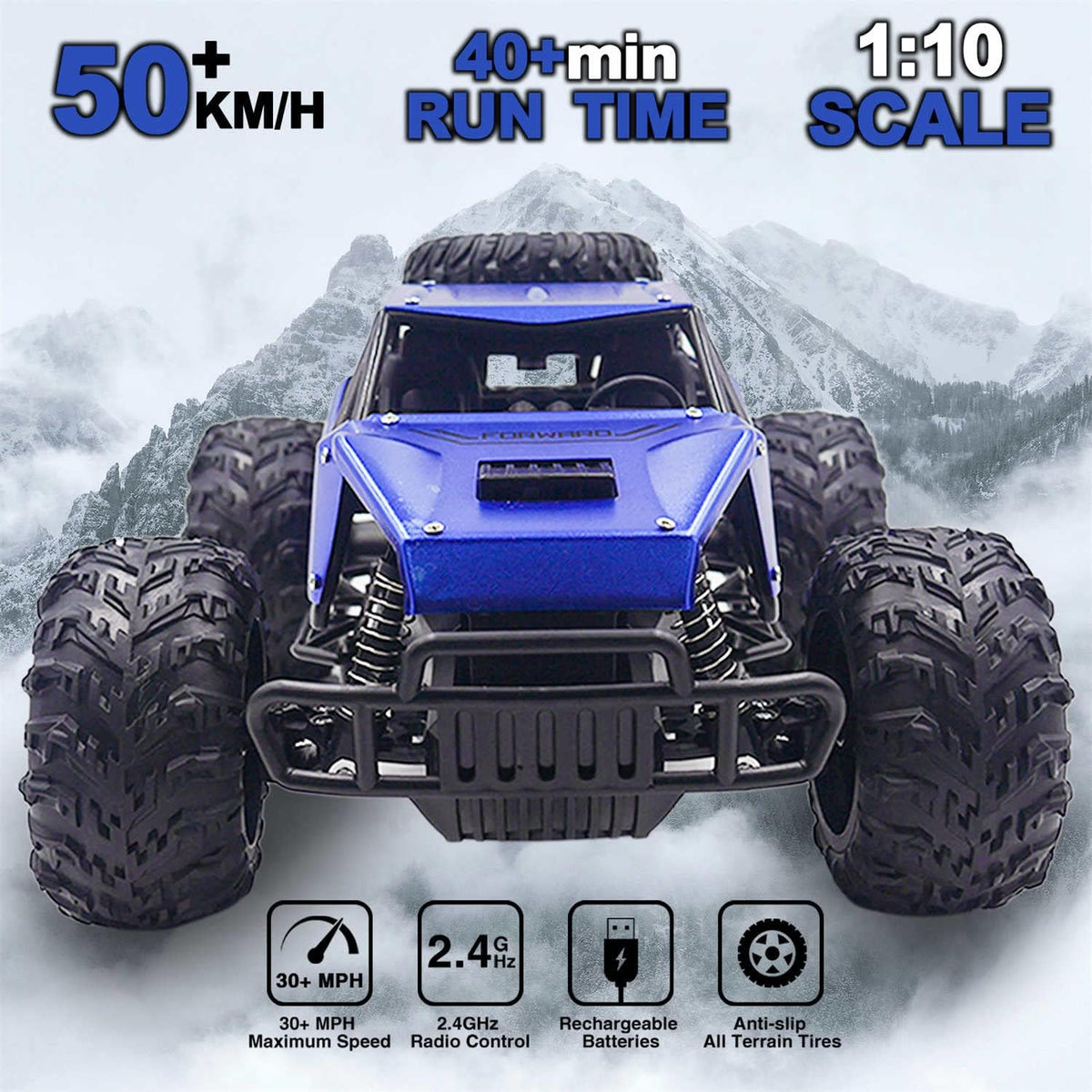 1:14 Scale Remote Control Monster Trucks with Metal Shell Alloy D495361