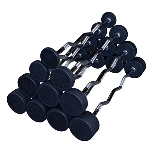 Rubber Coated Fixed Weight Straight Barbell V248527