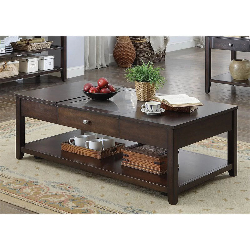 Espresso Lift-top Wood Coffee Table O83706