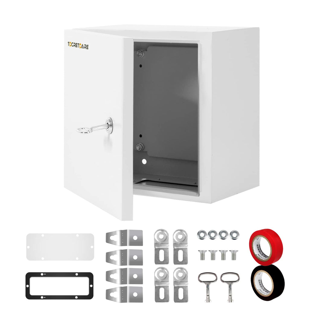 12 x 10 x 6'' IP66 Waterproof Steel Electrical Enclosure with Lock A189190